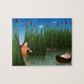 Baby-Moses-Passahfest-Cartoon Puzzle (Horizontal)