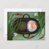 Baby Moses Pessach Cartoon Postkarte (Vorne/Hinten)