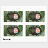 Baby Moses Pessach Cartoon Rechteckiger Aufkleber (Blatt)