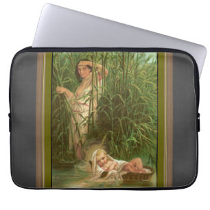 Baby Moses und der Nil Laptopschutzhülle
