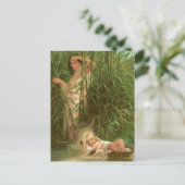 Baby Moses und der Nil Postkarte (Stehend Vorderseite)
