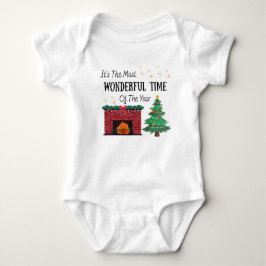 Baby Most Wonderful Time of The Year One Piece  Baby Strampler