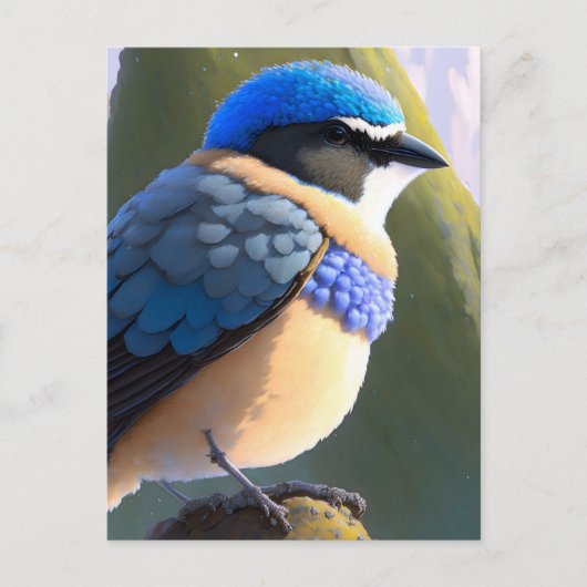 Baby Mountain Bluebird, Postcross Postkarte (Vorderseite)