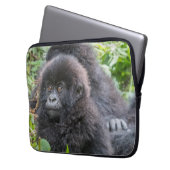 Baby Mountain Gorilla Laptopschutzhülle (Vorderseite Links)