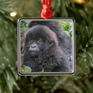 Baby Mountain Gorilla Ornament Aus Metall