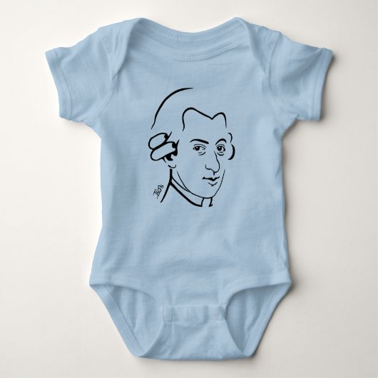 Baby-Mozart-Säuglings-Strampler -- PK. Baby Strampler (Vorderseite)
