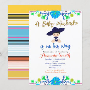 Baby Muchacho Fiesta Kinderdusche Einladung
