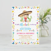 Baby Muchacho Fiesta Mexican Baby Boy Shower   Einladung (Stehend Vorderseite)