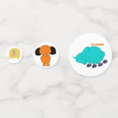 Baby Multicolor Elefant Tisch Konfetti (Vorderseiten)