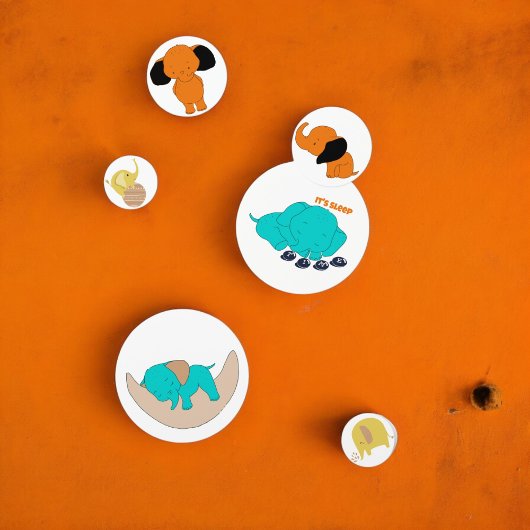 Baby Multicolor Elephant Table Confetti Konfetti