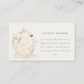 Baby Mum Bunny Floral Display Dusche Baby Dusche Begleitkarte (Vorderseite)