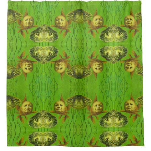 Baby Mutant Goldfish Duschvorhänge Duschvorhang (Vorderseite)