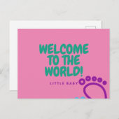 Baby nach der Karte (Vorne/Hinten)