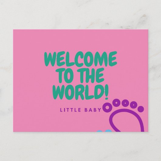 Baby nach der Karte (Vorderseite)