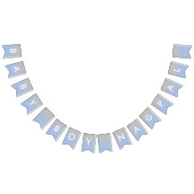 Baby Nagpal Ombre blaue und silberne Fahne