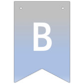 Baby Nagpal Ombre blaue und silberne Fahne Wimpelkette (Dritte Fahne)