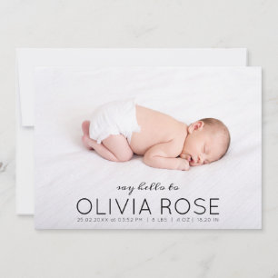 Baby-Name-Foto-Overlay Pastell-Terrazzo Geburt Ankündigung