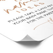 Baby Name Ideas Twinkle Little Star Baby Dusche Poster (Ecke)