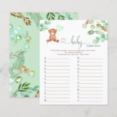 Baby name Race Baby Dusche Spiel (Vorne/Hinten)