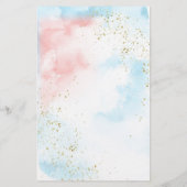 "Baby Name Race" Prince oder Prinzessin Gender Rev (Rückseite)