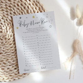"Baby Name Race" Stars Gender Neutral Shower Game