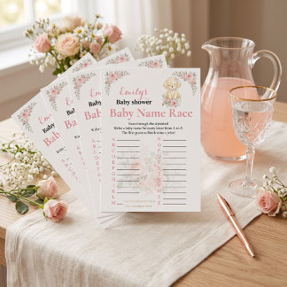 Baby-Namen-Rennen Golden Girl Baby Shower Spiel