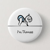 Baby-NamensAbzeichen Button (Vorderseite)