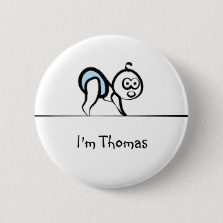 Baby-NamensAbzeichen Button