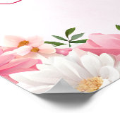 Baby Naming Cradle Indische Zeremonie Rosa Begrüßu Poster (Ecke)