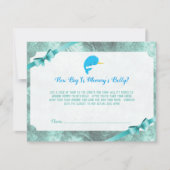 Baby Narwhal Mommy's Bly Size Baby Shower Game Einladung (Vorderseite)