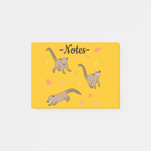 Baby-Nasenbären Post-it Klebezettel (Vorderseite)