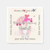 Baby Nelly Baby Shower Serviette (Vorderseite)