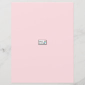 Baby Nelly Birthday Party Guest List (Rückseite)