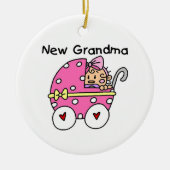 Baby-neue Großmutter-Geschenke Keramik Ornament (Vorne)