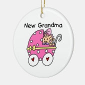 Baby-neue Großmutter-Geschenke Keramik Ornament (Links)