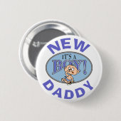 Baby-neuer Vati Button (Vorne & Hinten)