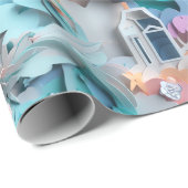 Baby, neues Geborenes Muster Geschenkpapier (Rolleneckpunkt)