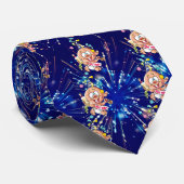 Baby-New-Year-Cartoon Krawatte (Gerollt)