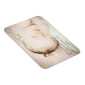 Baby Newborn Foto Keepake Magnet (Rechte Seite)