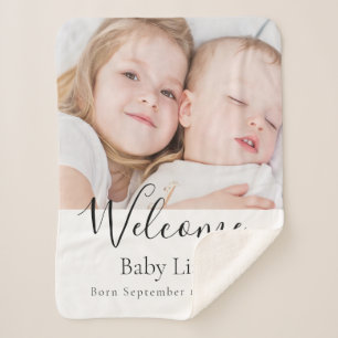 Baby newborn welcome photo name sherpadecke