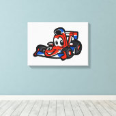 Baby Nice car Cartoon - Wählen Sie die Hintergrund Leinwanddruck (Insitu (Holzboden))