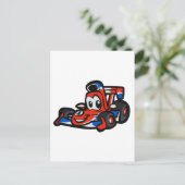 Baby Nice car Cartoon - Wählen Sie die Hintergrund Postkarte (Stehend Vorderseite)