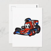 Baby Nice car Cartoon - Wählen Sie die Hintergrund Postkarte (Vorne/Hinten)