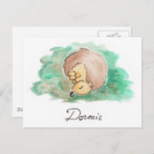 Baby Nickerchen Postkarte (Vorne/Hinten)