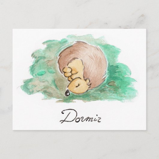 Baby Nickerchen Postkarte (Vorderseite)