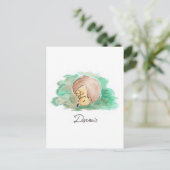 Baby Nickerchen Postkarte (Stehend Vorderseite)