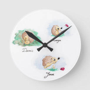 Baby Nickerchen Runde Wanduhr