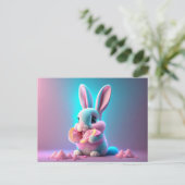 Baby, niedlich, Cartoon rosa, sonnige Bonbons Postkarte (Stehend Vorderseite)