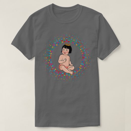 Baby Niedlich Girl Pregnant Mama Vater Baby Shower T-Shirt (Design vorne)