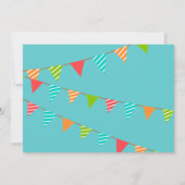 Baby Niedlich Meilenstein Monat farbenfrohe Kitten Einladung (Rückseite)